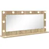 Image de vidaXL Miroir de lavabo à angle droit Chêne Sonoma 100 x 45 x 18 cm