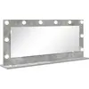 Image de Miroir de salle de bain vidaXL, gris béton, 100 x 45 x 18 cm, rectangulaire