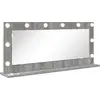 Image de vidaXL Miroir de lavabo à angle droit gris Sonoma 100 x 45 x 18 cm