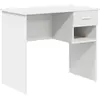 Image de vidaXL Bureau avec tiroirs Blanc 90 x 49 x 75 cm Bois composite