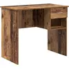 Image de Bureau avec étagère vidaXL en bois recyclé, 90 x 49 x 75 cm, aggloméré