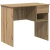 Image de Bureau vidaXL en chêne Artisan, 90 x 49 x 75 cm, aggloméré