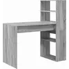 Image de Bureau vidaXL Sonoma gris 113 x 54 x 120 cm en aggloméré