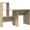 Image de vidaXL Bureau Chêne Sonoma 131,5 x 50 x 106,5 cm Bois composite