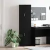 Image de Buffet haut vidaXL noir aspect chêne 35 x 39 x 168 cm