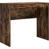 Image de vidaXL Bureau Chêne fumé 90 x 40 x 76 cm