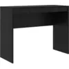 Image de vidaXL Bureau noir imitation chêne 100 x 40 x 76 cm