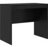 Image de vidaXL Bureau noir imitation chêne 90 x 50 x 76 cm