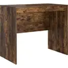 Image de vidaXL Bureau Chêne fumé 90 x 50 x 76 cm