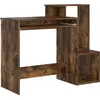 Image de vidaXL Bureau Chêne fumé 106 x 41 x 88.5 cm Bois composite