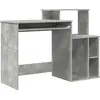 Image de vidaXL Bureau Béton Gris 120,5 x 44 x 88,5 cm Bois composite