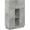 Image de vidaXL Bureau Béton Gris 71.5 x 31.5 x 106.5 cm Bois composite