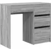 Image de vidaXL Bureau gris Sonoma 90 x 37,5 x 75 cm Bois composite