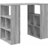 Image de vidaXL Bureau gris Sonoma 90 x 50 x 75 cm Bois composite