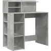 Image de vidaXL Bureau Béton Gris 90 x 48 x 101,5 cm Bois composite