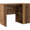 Image de vidaXL Bureau avec étagère vieux bois 102 x 50 x 75 cm Bois composite