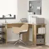 Image de vidaXL Bureau d'angle Chêne Sonoma 140 x 113,5 x 75 cm Matériau dérivé du bois