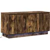 Image de vidaXL Meuble TV Chêne fumé 100 x 38 x 49 cm Matériau dérivé du bois