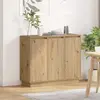Image de vidaXL LED-Sideboard Chêne Artisan 90 x 32 x 75 cm Matériau dérivé du bois