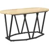 Image de Table basse en chêne Sonoma 80X40X40.5 cm en bois reconstitué et métal Lumarko