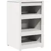 Image de Armoire de cuisine vidaXL MEPPEL, blanche, 55 x 55 x 92 cm, en pin massif
