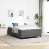 Image de vidaXL Sommier plateforme gris clair 160 x 200 cm en velours côtelé
