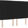 Image de vidaXL, tête de lit, noir, tissu