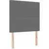 Image de Tête de lit vidaXL gris clair 100 cm en velours côtelé