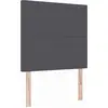 Image de Tête de lit vidaXL gris foncé 100 cm en velours côtelé