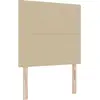 Image de Tête de lit vidaXL Vert clair-gris 100 cm Tissu velours côtelé