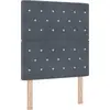 Image de Tête de lit vidaXL gris foncé 80 cm velours