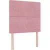 Image de Tête de lit vidaXL rose 90 cm en velours