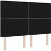 Image de Tête de lit vidaXL gris foncé 160 cm velours