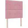 Image de Tête de lit vidaXL rose 80 cm en velours