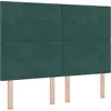Image de Tête de lit vidaXL vert foncé 144 cm velours