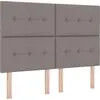 Image de vidaXL : Repose-tête réglable en hauteur, couleur taupe, revêtement en tissu