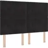 Image de Tête de lit vidaXL Noir 160 cm Velours