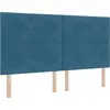 Image de Tête de lit vidaXL bleu foncé 180 cm velours