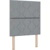 Image de Tête de lit vidaXL gris clair 80 cm tissu