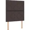 Image de Tête de lit vidaXL marron foncé 80 cm en tissu