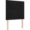 Image de Tête de lit vidaXL Noir 100 cm Velours