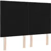 Image de Tête de lit vidaXL marron foncé 160 cm tissu