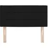 Image de vidaXL Tête de lit LED avec rampes d'éclairage LED Noir 100 cm Tissu