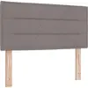 Image de vidaXL Tête de lit LED, couleur taupe, revêtement en tissu