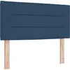 Image de Tête de lit LED vidaXL avec bandes lumineuses LED bleues 100 cm Tissu