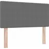 Image de Tête de lit LED vidaXL avec bandes lumineuses LED Gris clair 80 cm Tissu velours