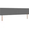 Image de Tête de lit LED vidaXL avec bandes lumineuses LED Gris clair 200 cm Tissu velours