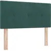 Image de Tête de lit LED vidaXL avec bandes lumineuses LED Vert 90 cm Velours