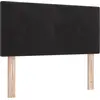 Image de vidaXL Tête de lit LED avec barres lumineuses LED Noir 100 cm Velours