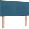 Image de Tête de lit LED vidaXL avec bandes lumineuses LED bleues 100 cm velours